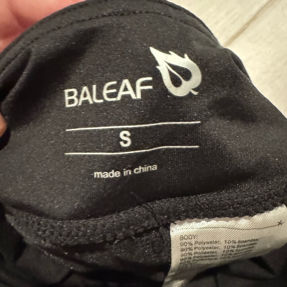 Baleaf Black Activewear Skirt with Built in shorts - Picture 5 of 7
